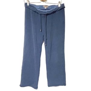 Ugg Womens Size Medium Blue Pull on Wide Leg Sweatpants Lounge Comfort